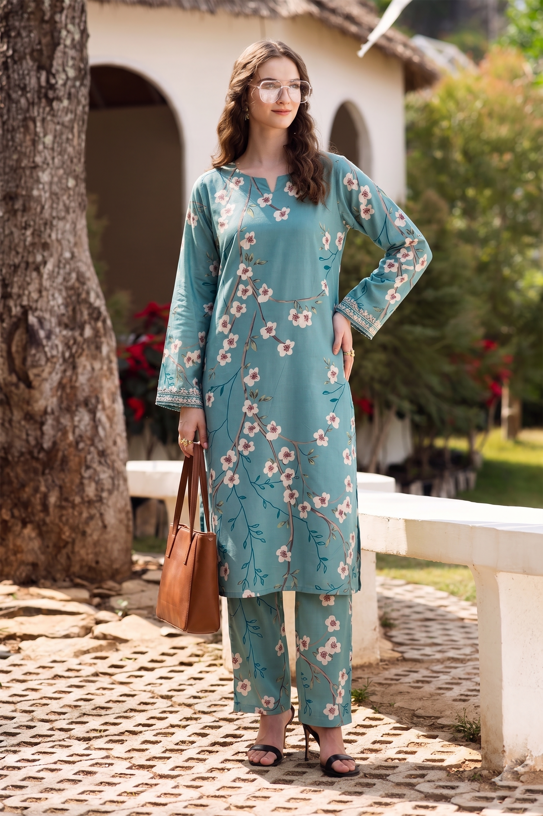 Aabroo Pret- 2PC Unstitched Lawn Suit
