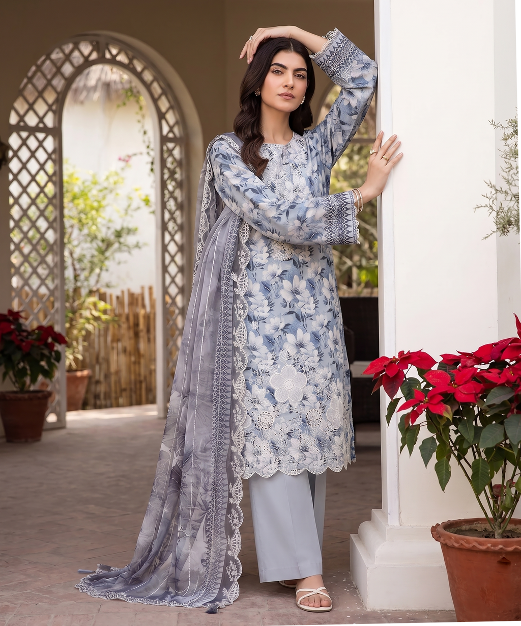 Aabroo Pret – 3 Piece Embroidered Lawn & Printed Chiffon Collection