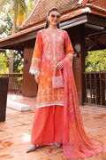 Aabroo Pret – Embroidered Lawn Unstitched 3 Piece Suit
