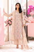 Aabroo Pret – Dyed Lawn Embroidered 3 Piece Unstitched Suit