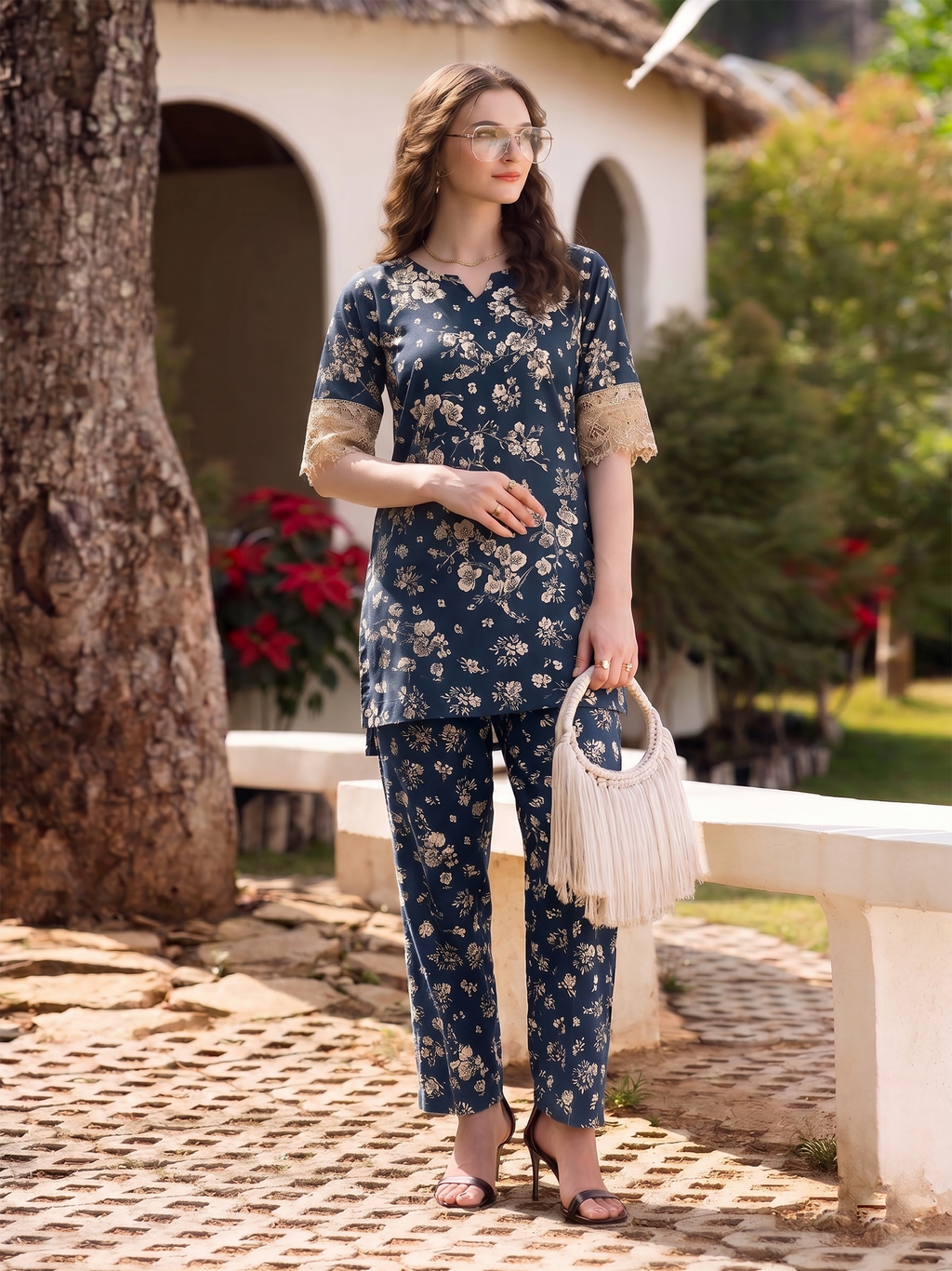 Aabroo Pret- 2PC Unstitched Lawn Suit