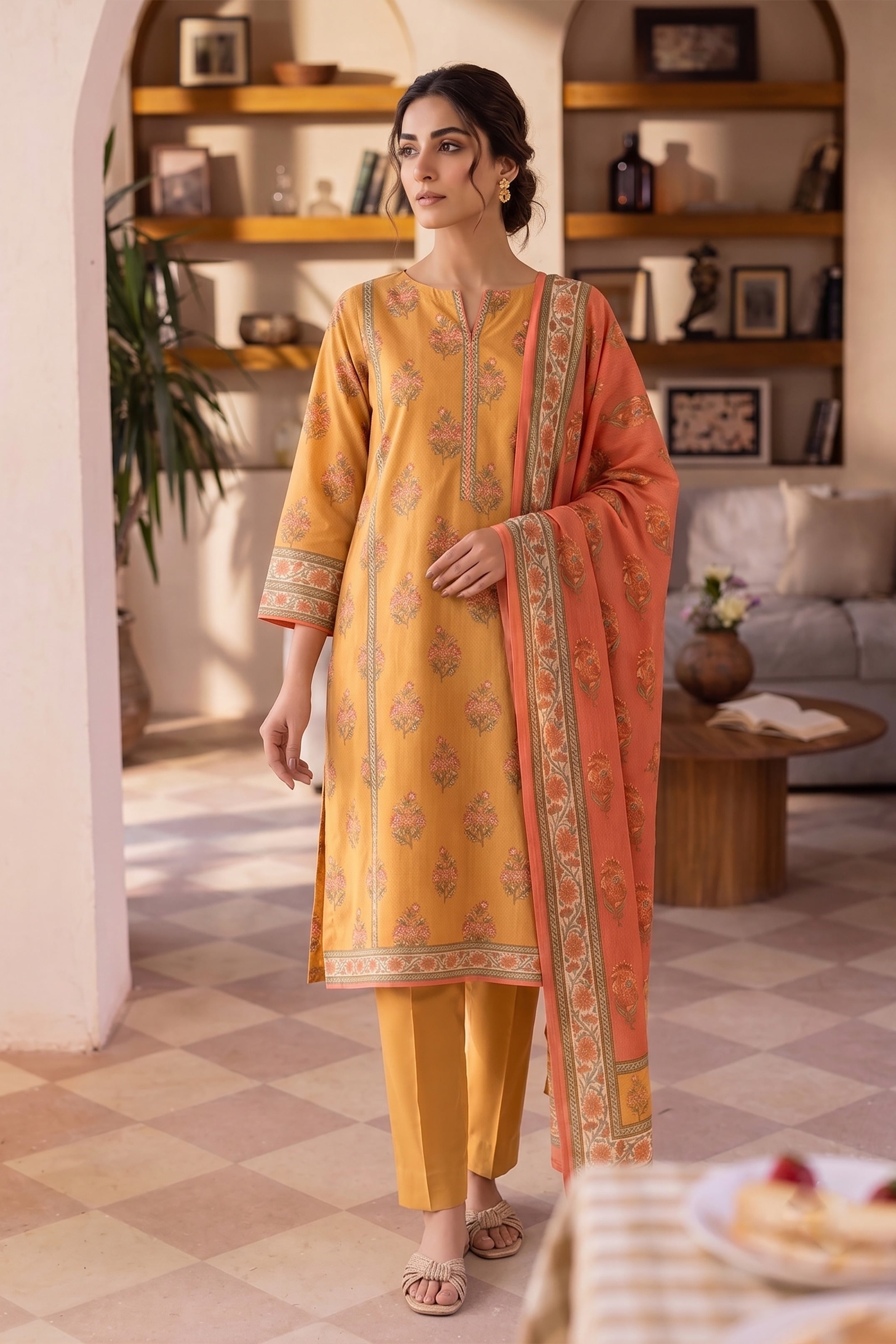 Aabroo Pret –  Unstitched 3 Piece Lawn Suit