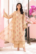 Aabroo Pret – Dyed Lawn Embroidered 3 Piece Unstitched Suit