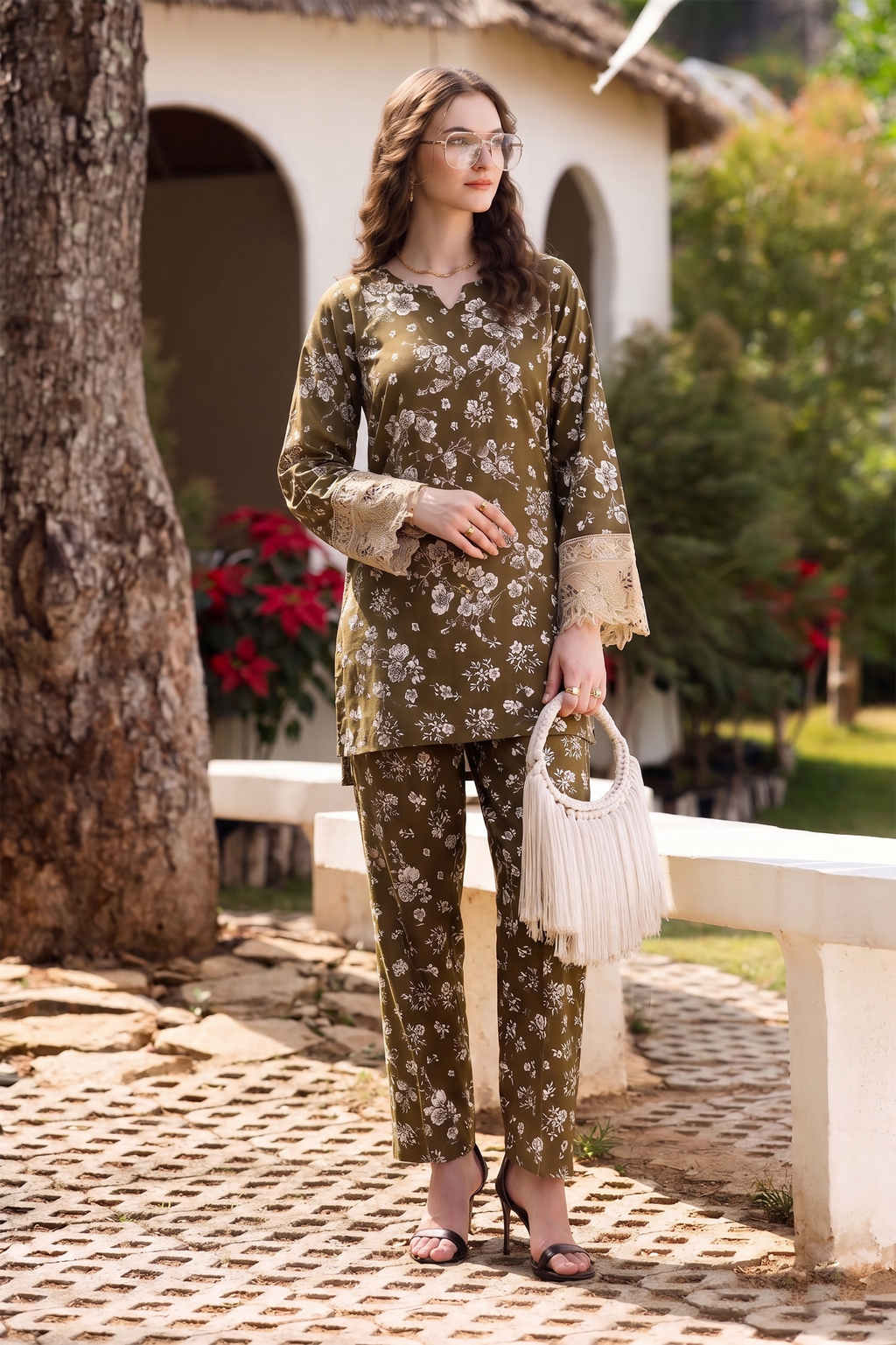 Aabroo Pret- 2PC Unstitched Lawn Suit